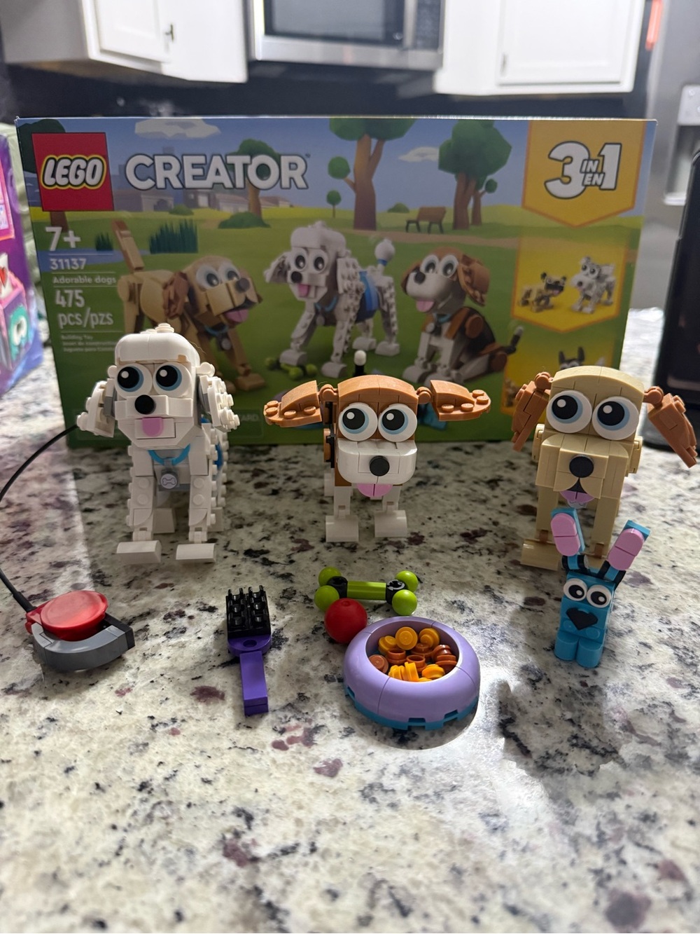 RETIRED LEGO Creator 3-in-1 Adorable Dogs 31137 Complete Box Instructions